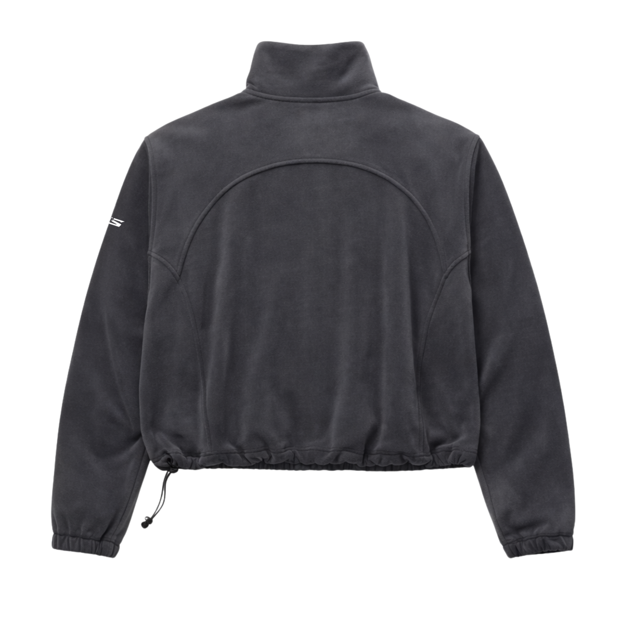 Dark gray jacket on a white background