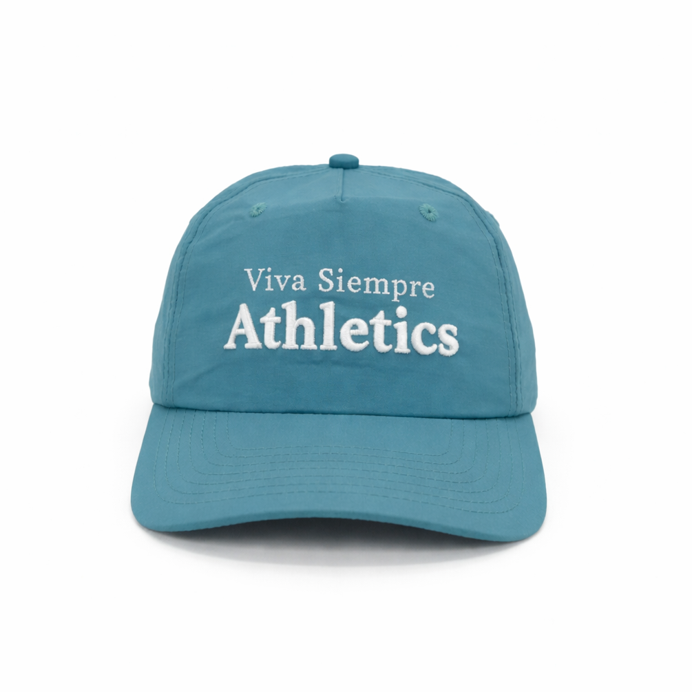 Viva Siempre The Restart Hat Signal Blue front view 5-panel running cap